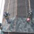 Steeplejacks replacing roof on church steeple