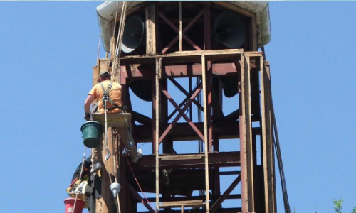 Structural steeple repairs
