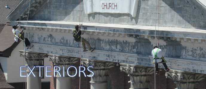 Church painters and exteriors - painting, roofs, windows, masonry